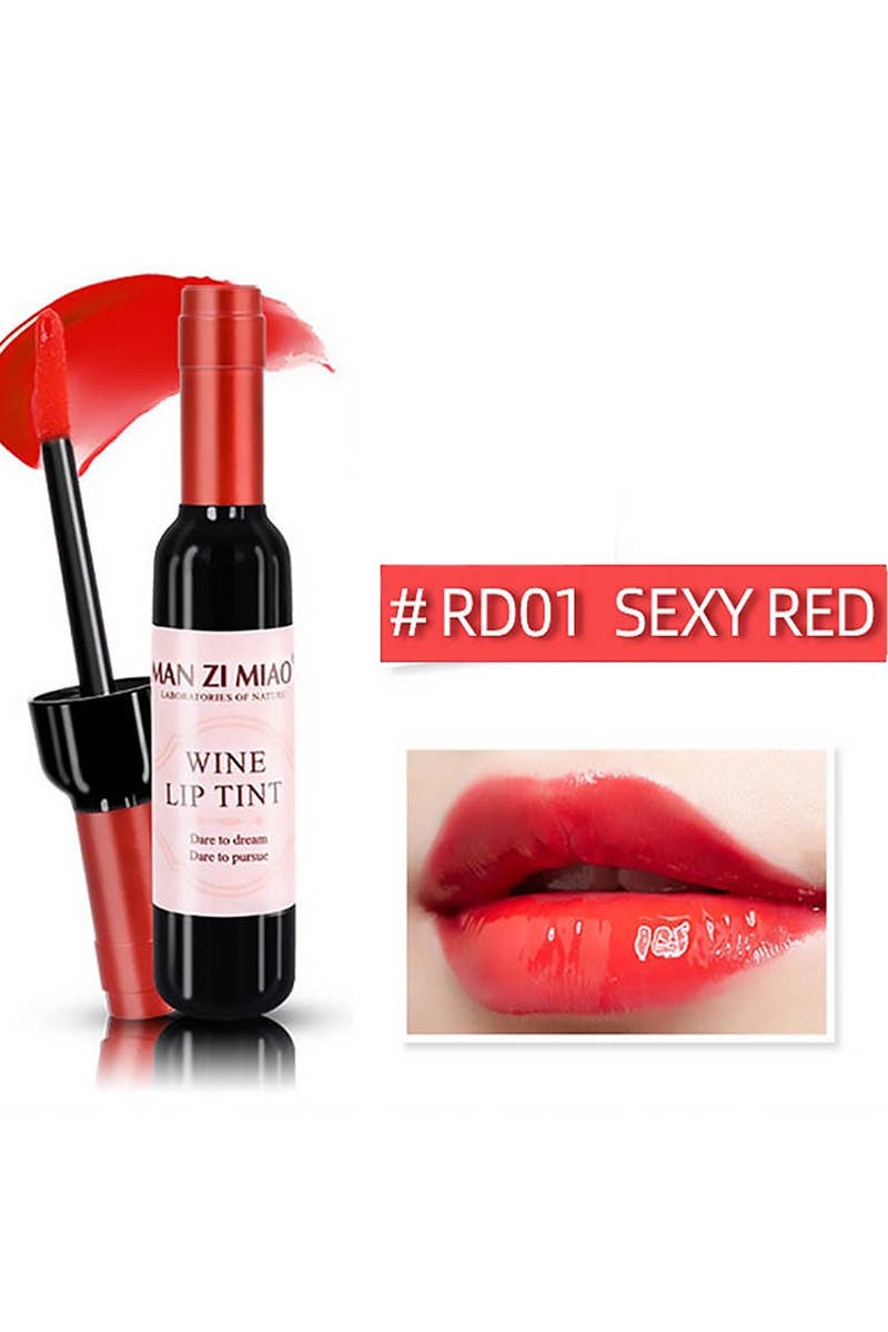 `.Lip Tint 24pc Set Wine bottle shape w/ display box