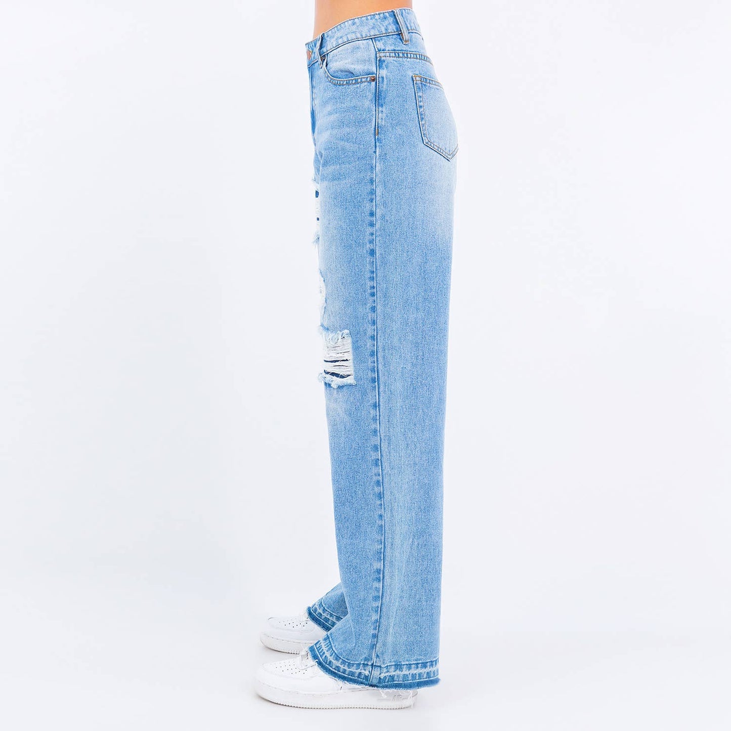 WIDE LEG RELEASED HEM JEANS-RJH9187